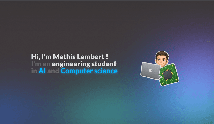 Screenshot of My Personal Website