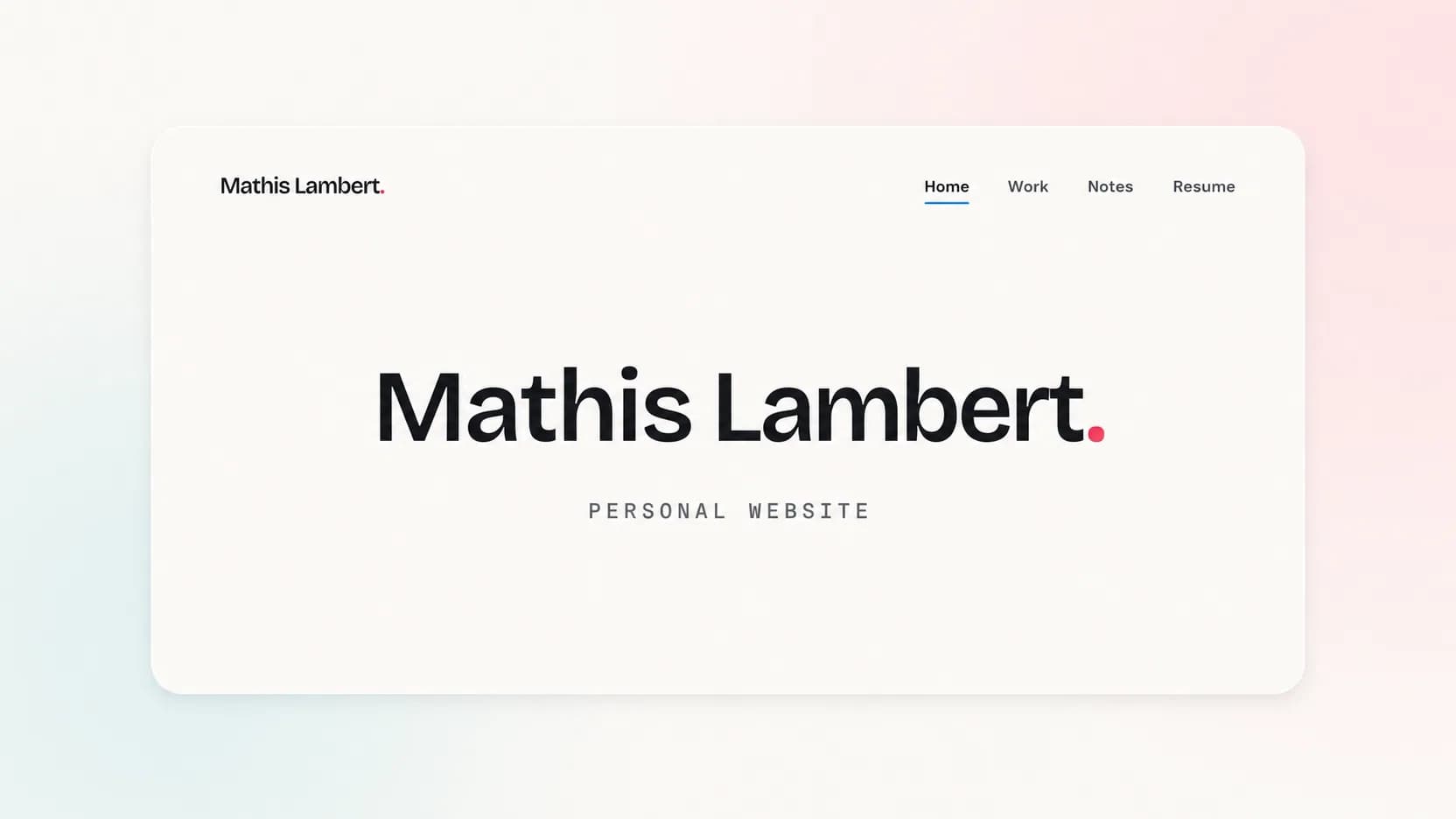 Cover image for My Personal Website